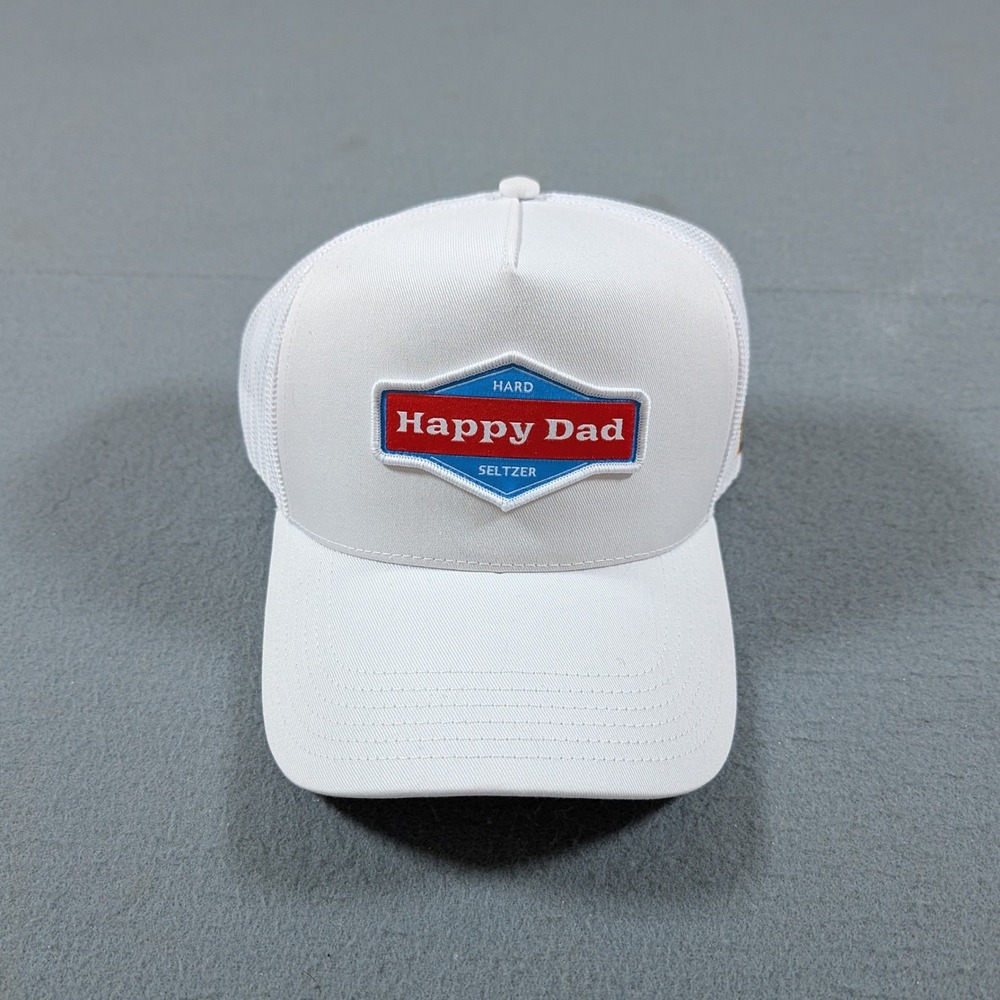 Happy Dad Trucker Hat Mens OS White Nashville Predators Logo Mesh Snapback Cap
